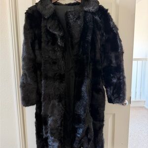 Elegant Black mink Fur Coat
